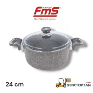FMS NO:24 GRANİT LÜX DERİN TENCERE G1004GRI