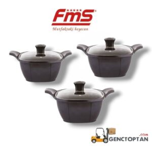 FMS 6 PRÇ NİRVANA KARE DÖKÜM GÜVEÇ SET D5008SYH