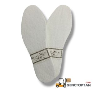 KUŞÇUOĞLU BEYAZ YÜN AYAKKABI KEÇESİ BAYAN