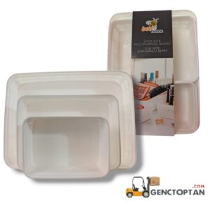 AKAY AK 604-B106 JUTE ÇOK AMAÇLI SEPET 3LÜ SET (1,5 LT, 2,5 LT, 5 LT)