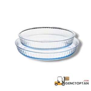 BORART 145222 2'Lİ SADE YUVARLAK TEPSİ