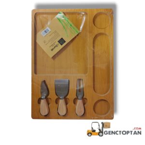 BAROTTİ DMR-8738 BAMBU PEYNİR SUNUM SETİ