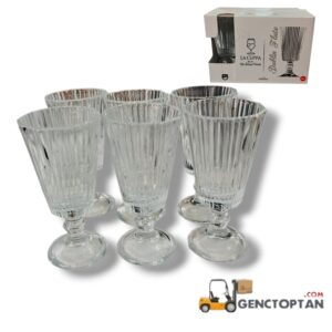 LACUPPA 867 DUBLİN FLÜT 6 LI KAHVE YANI BARDAK*12