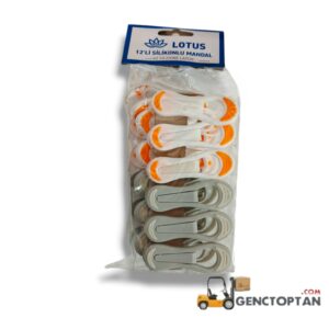 LOTUS LTS-MND17 12 Lİ YAYSIZ KIRILMAYAN SİLİKON MANDAL