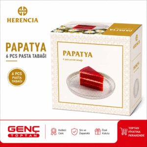 HERENCIA PAPATYA 6 PCS PASTA TABAĞI