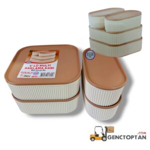 ÖZKELE MD350 4'LÜ MULTİ SAKLAMA KABI