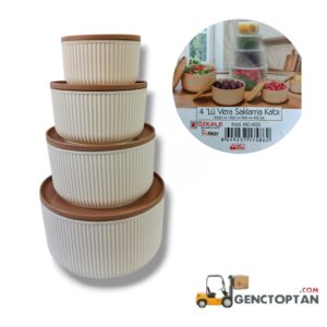 ÖZKALE MD600 4'LÜ VERA SAKLAMA 2,5LT-1,5LT-0,8LT-0,45LT