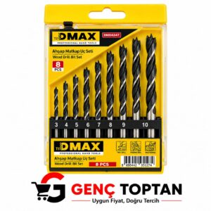 DMAX 4347 AHŞAP MATKAP UCU SETİ 8 PARÇA