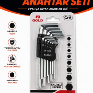 GOLD CRV 9 PCS UZUN ALYAN TAKIMI
