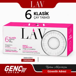 LAV LV-20020OPTF 6LI KLASİK ÇAY TABAĞI