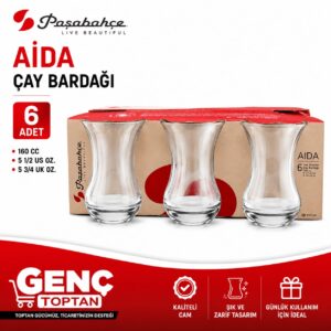 PAŞABAHÇE AIDA 6'LI ÇAY BARDAĞI