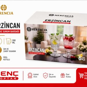 HERENCIA ERZİNCAN 6 PCS KAHVE YANI BARDAK - 200 ML