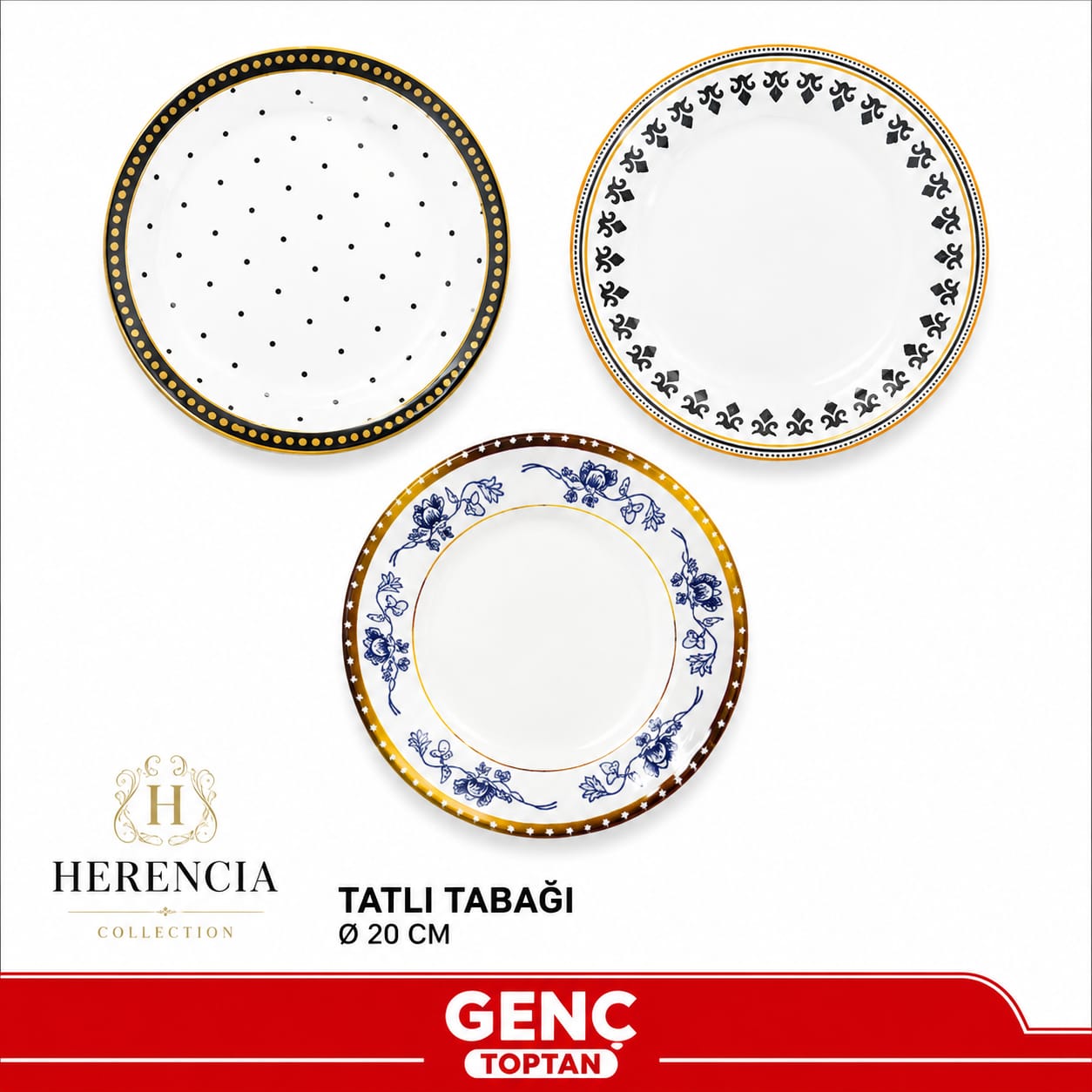 HERENCIA SERAMİK TATLI TABAĞI