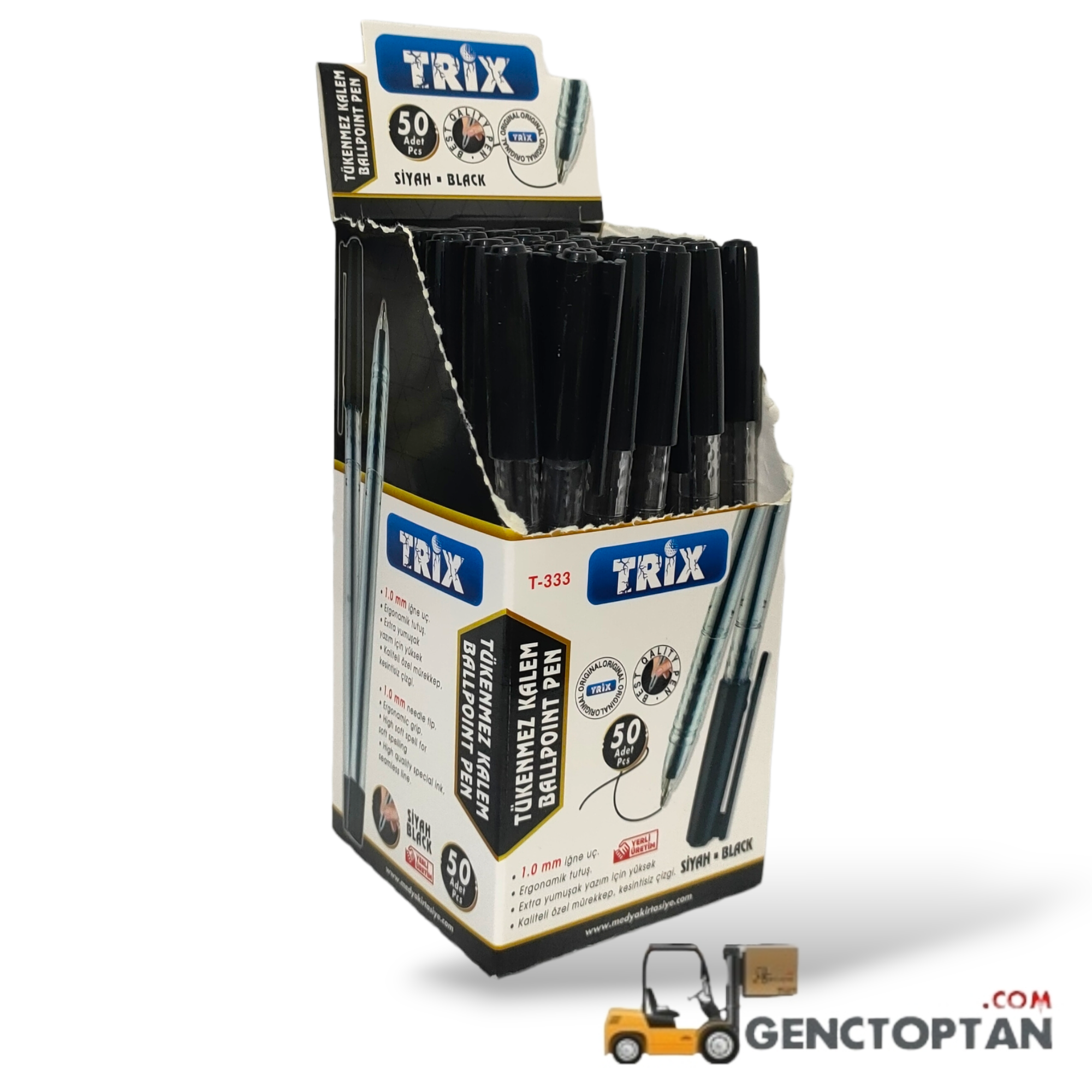 TRİX 333 SİYAH TÜKENMEZ KALEM