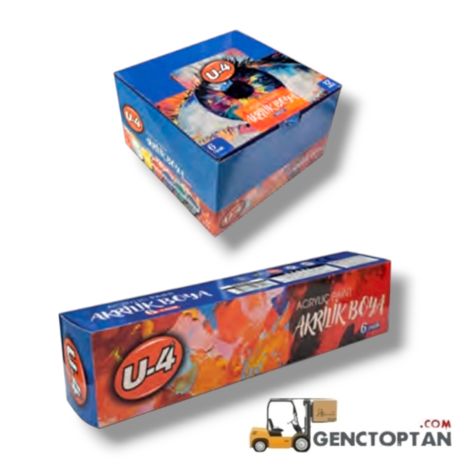U4 F477 U-4 6'LI AKRİLİK BOYA 25ml