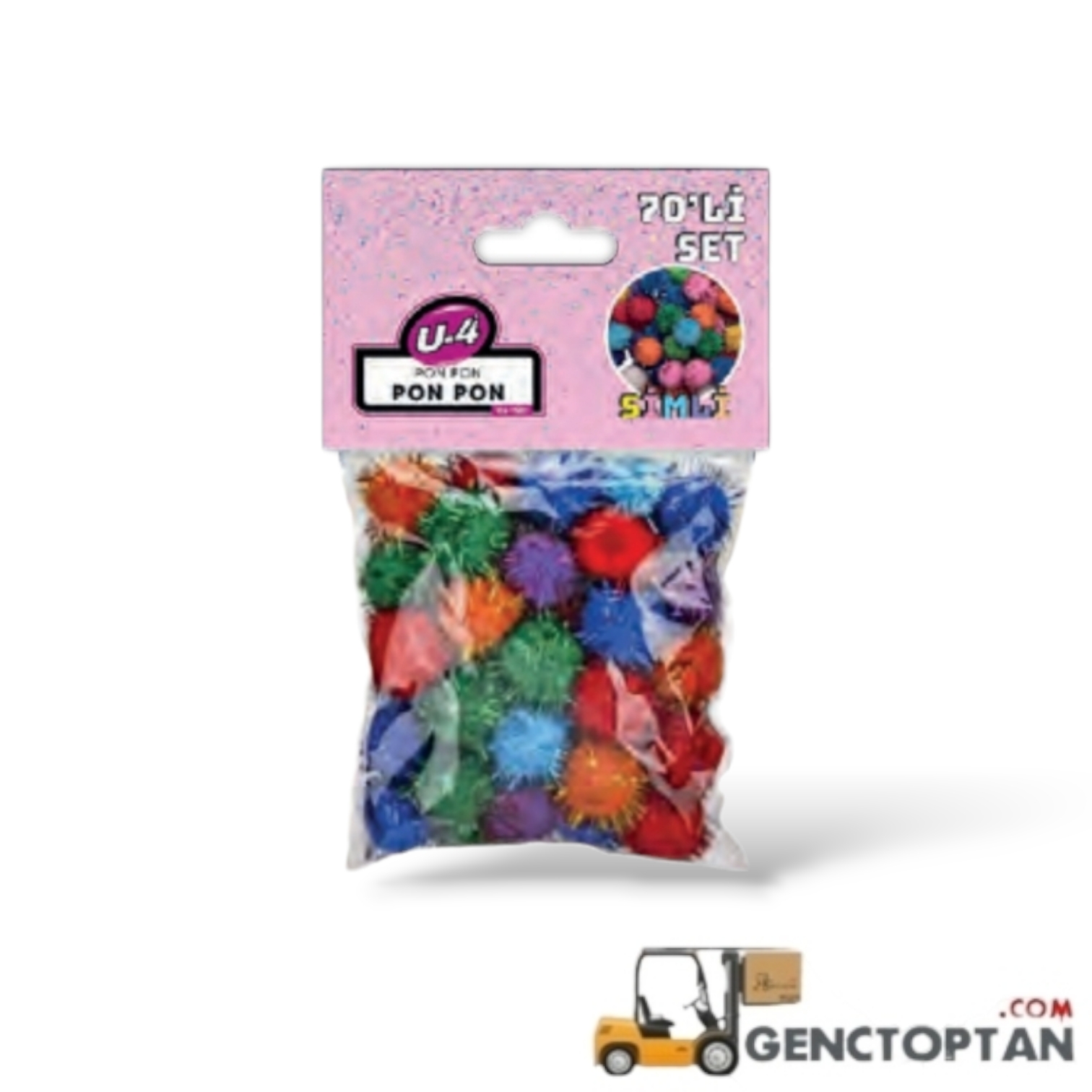 U4 1501 U-4 PONPON SET SİMLİ 70'Lİ