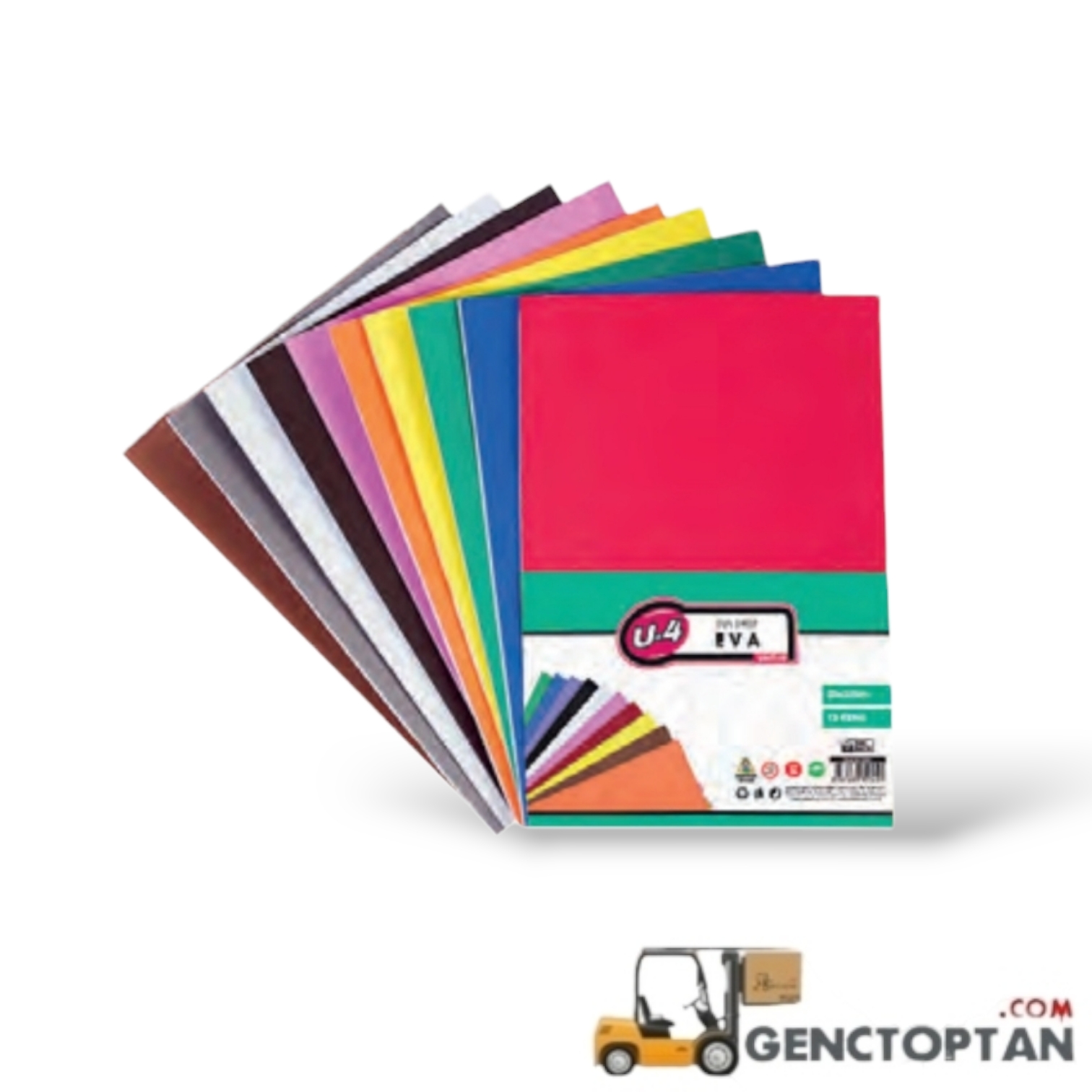 U4 F149 U-4 EVA A4 YAPIŞKANSIZ 10 RENK