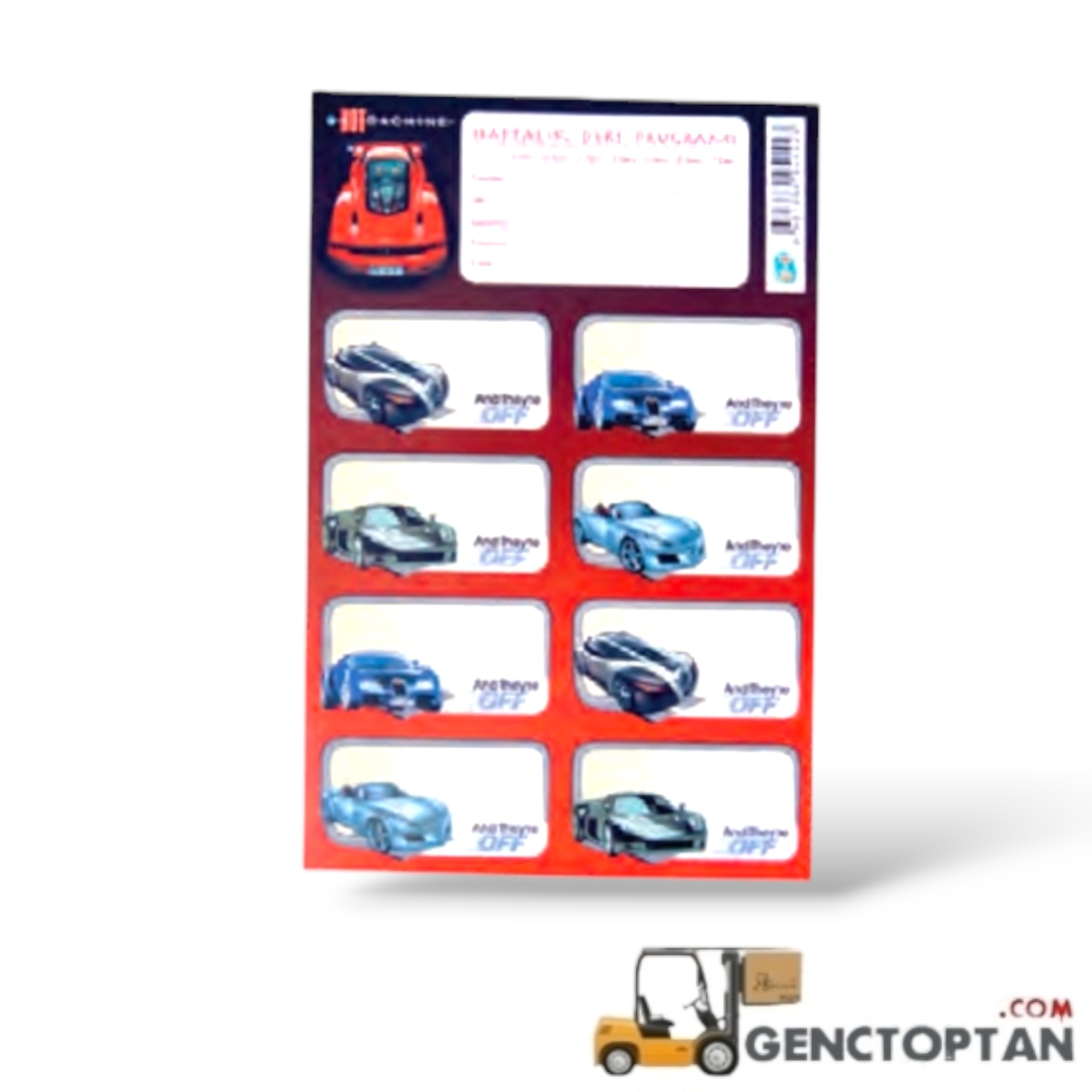 U4 F433 U-4 3'LÜ OKUL ETİKETİ