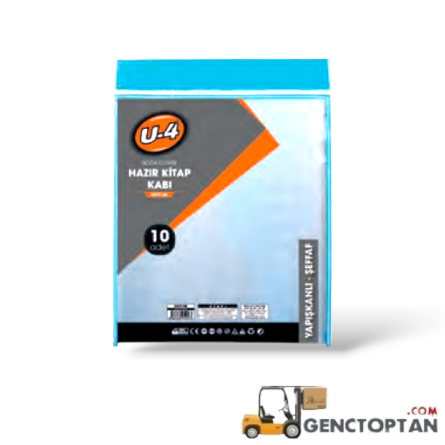 U4 F146 U-4 ŞEFFAF 10'LU HAZIR KİTAP KABI