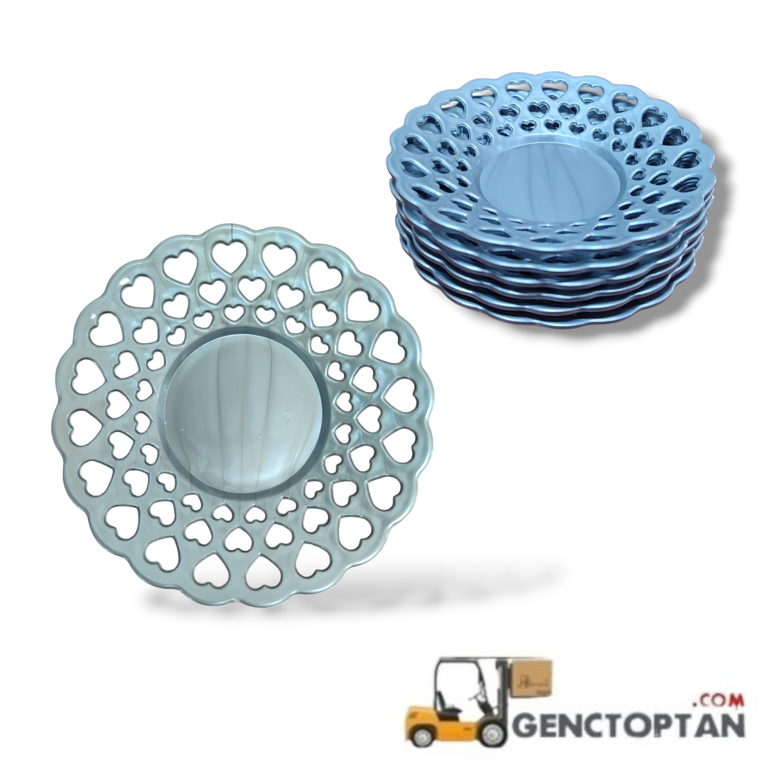 AVCILAR 090 KRİSTAL ÇAY TABAĞI RENKLİ