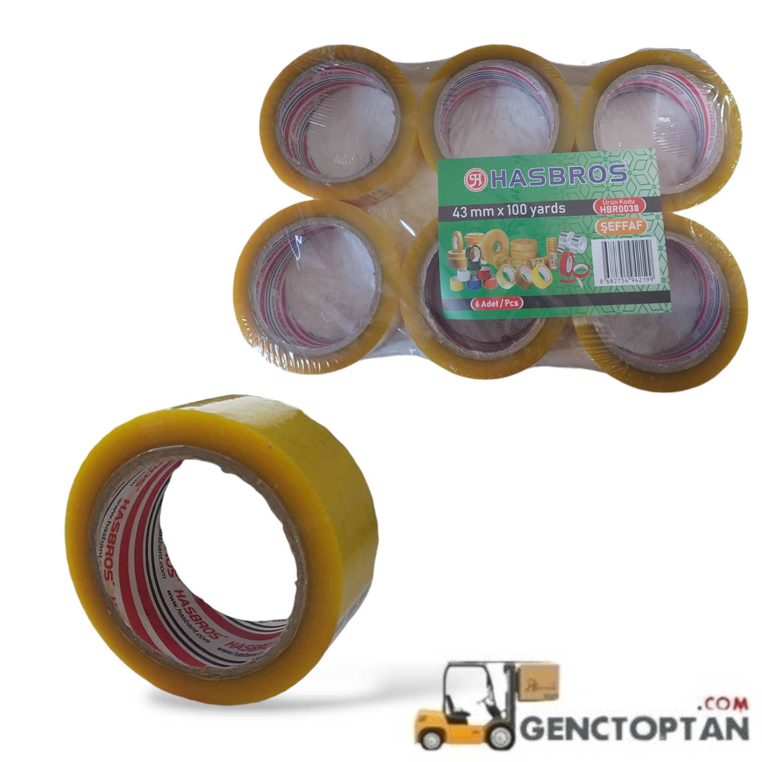 HASBROS 43MM X 100 YARDS KOLİ BANDI