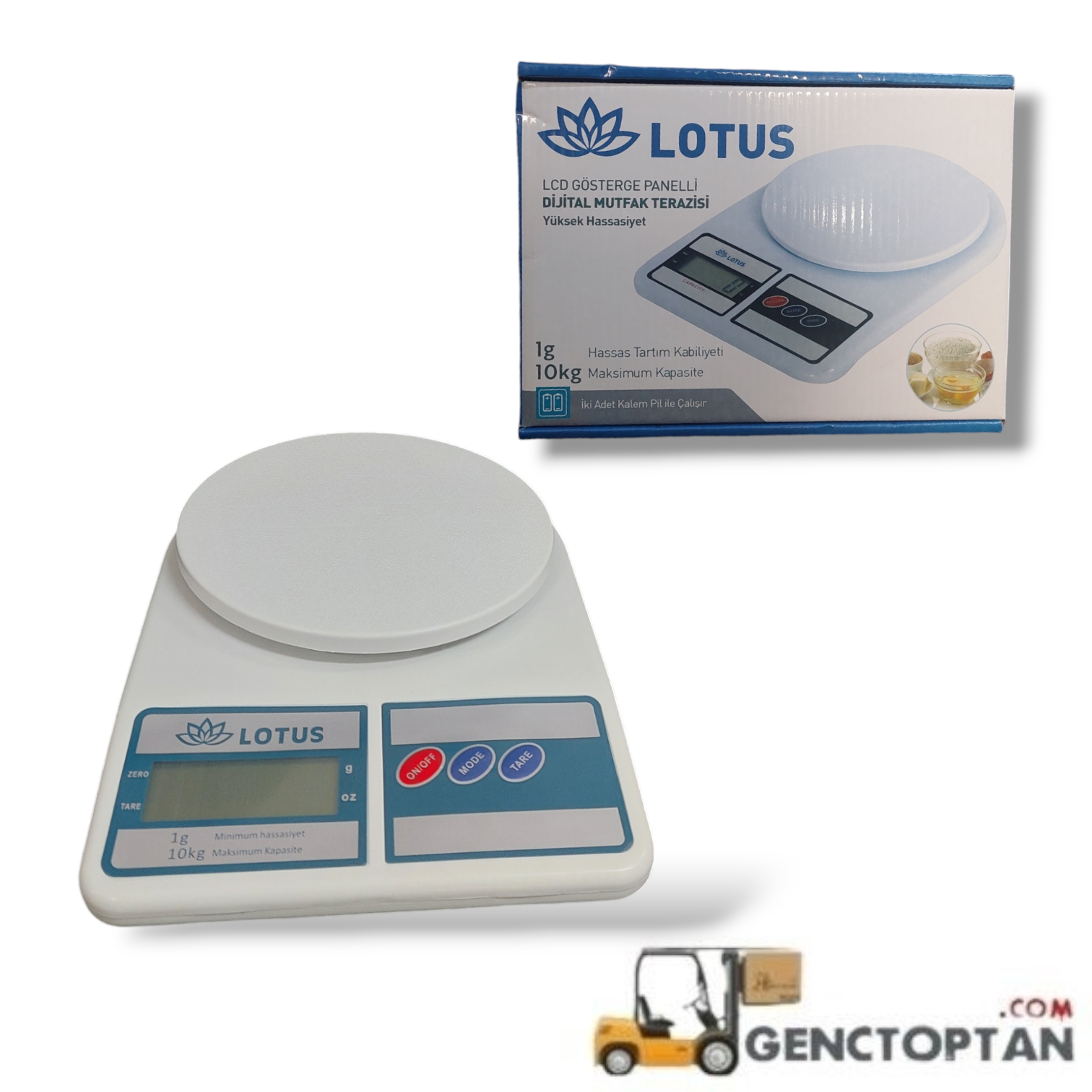 BOZDAĞ LOTUS 10 KG DİJİTAL MUTFAK TERAZİSİ