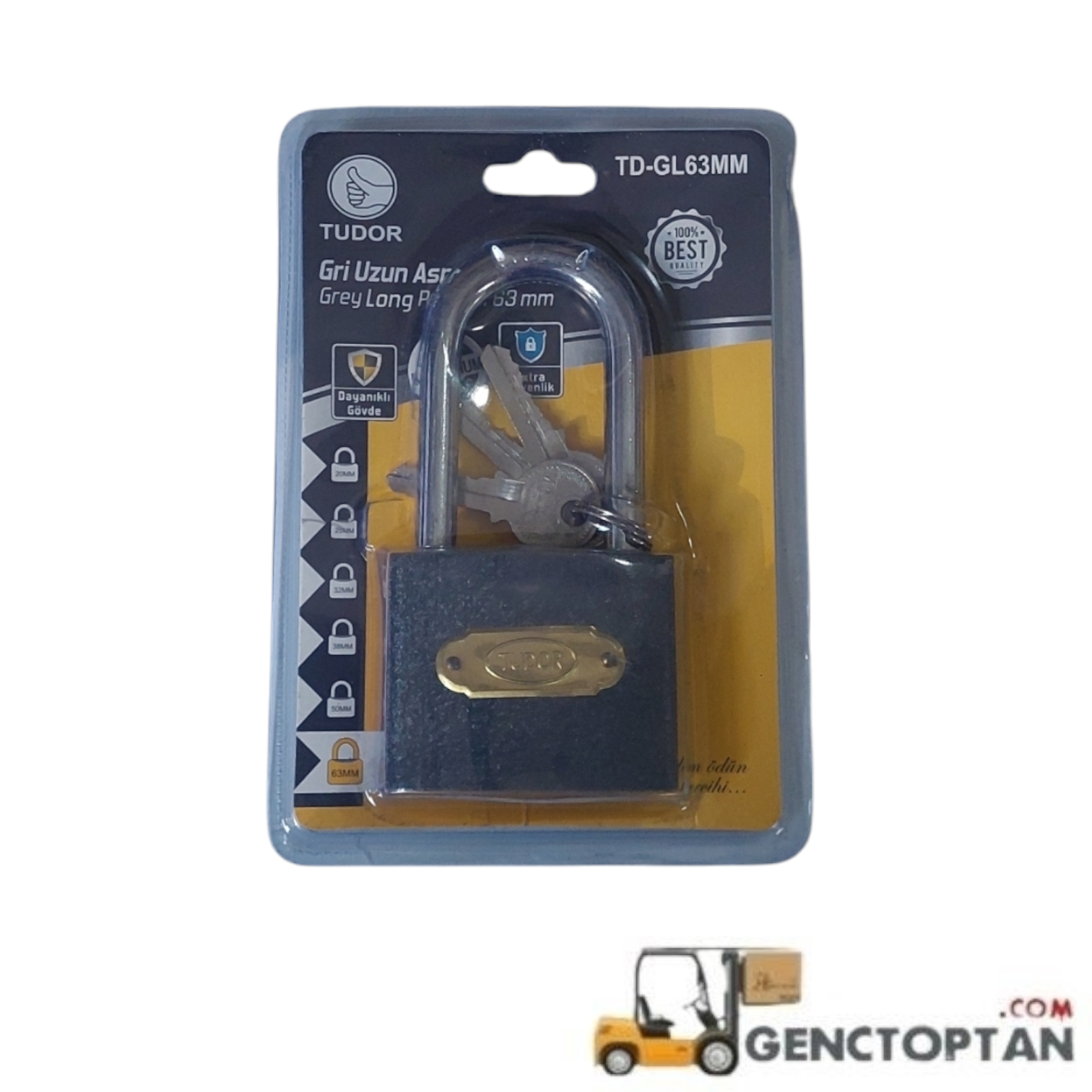 TUDOR GRİ 63 MM KİLİT