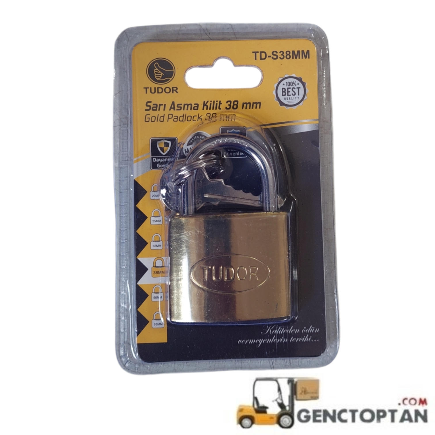 TUDOR SARI 38 MM KİLİT