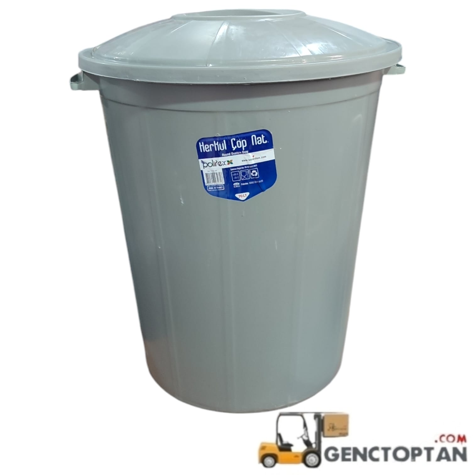 ERDEM 70 LT GRİ ÇÖP KOVASI