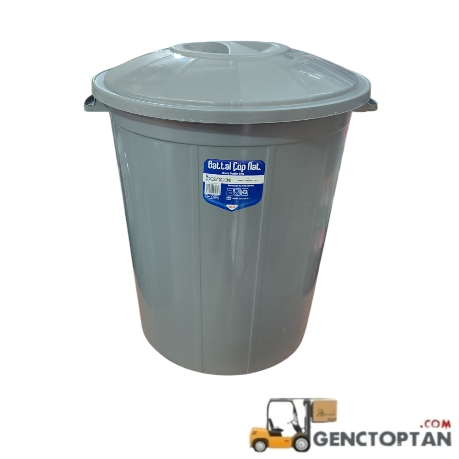 ERDEM 50 LT GRİ KOVA