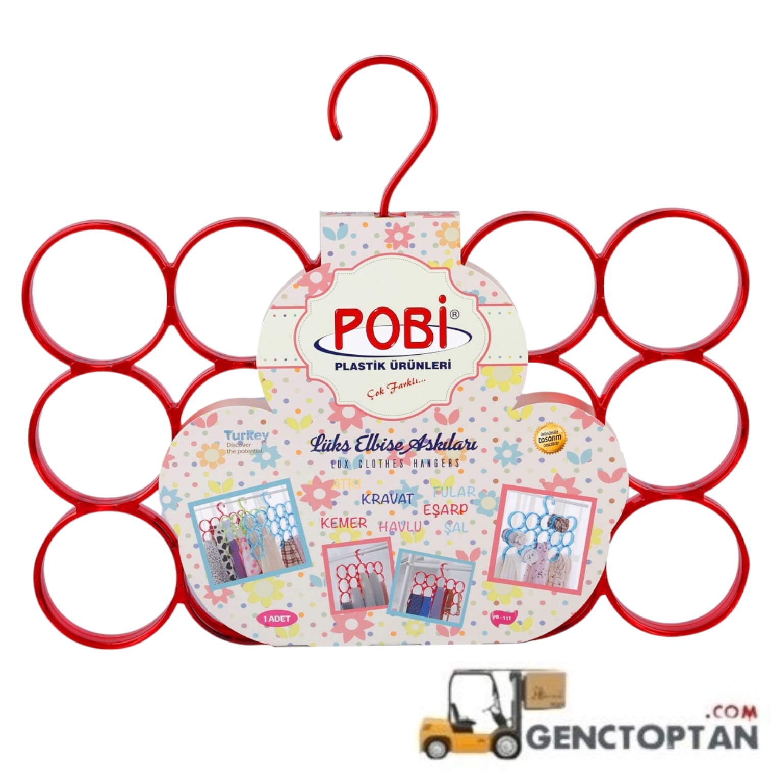 POBİ PB-111 KRAVAT+EŞARP+HAVLU ASKISI