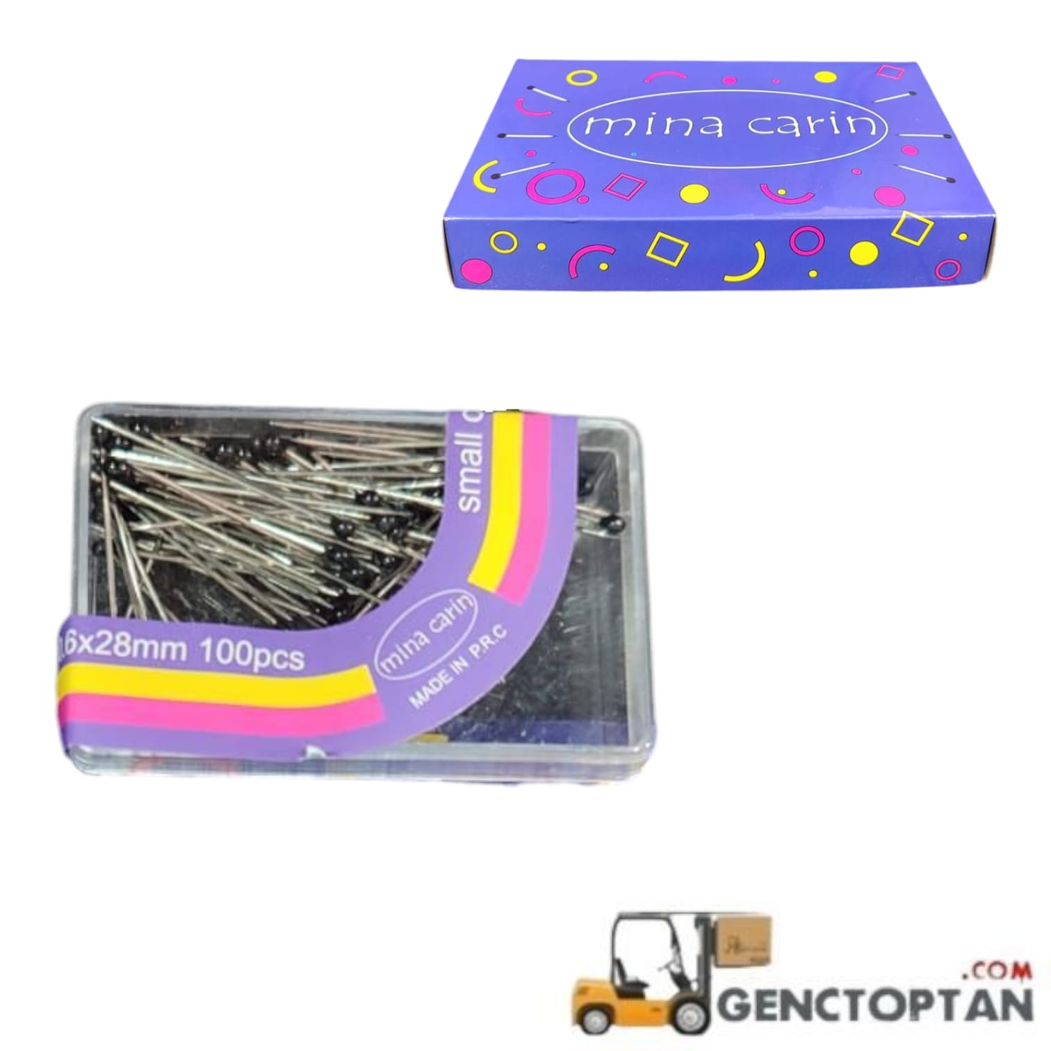 MİNA CARİN 100'LÜ CAM BAŞLI TOPLU İĞNE SİYAH