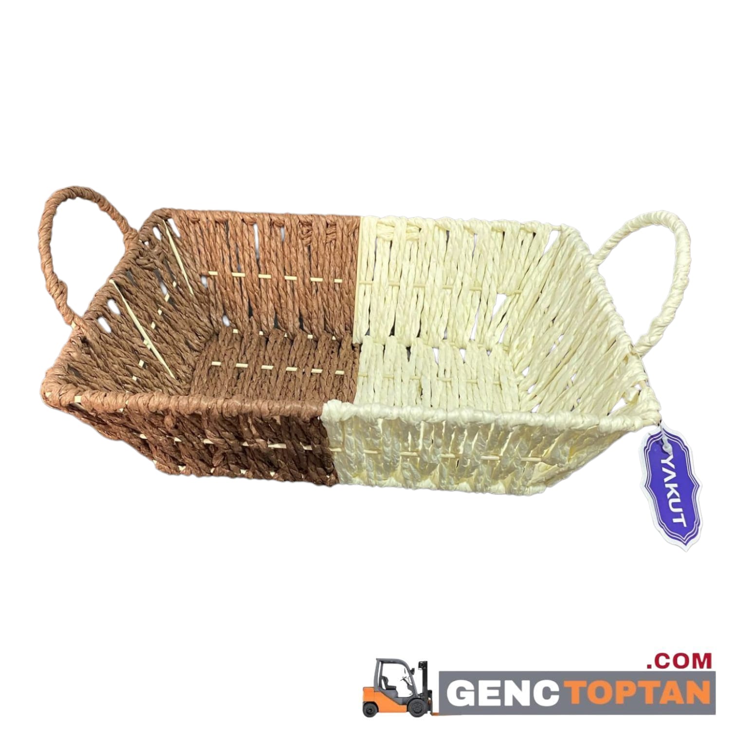 YAKUT-8804 HASIR EKMEK DİKDÖRTGEN SEPETİ
