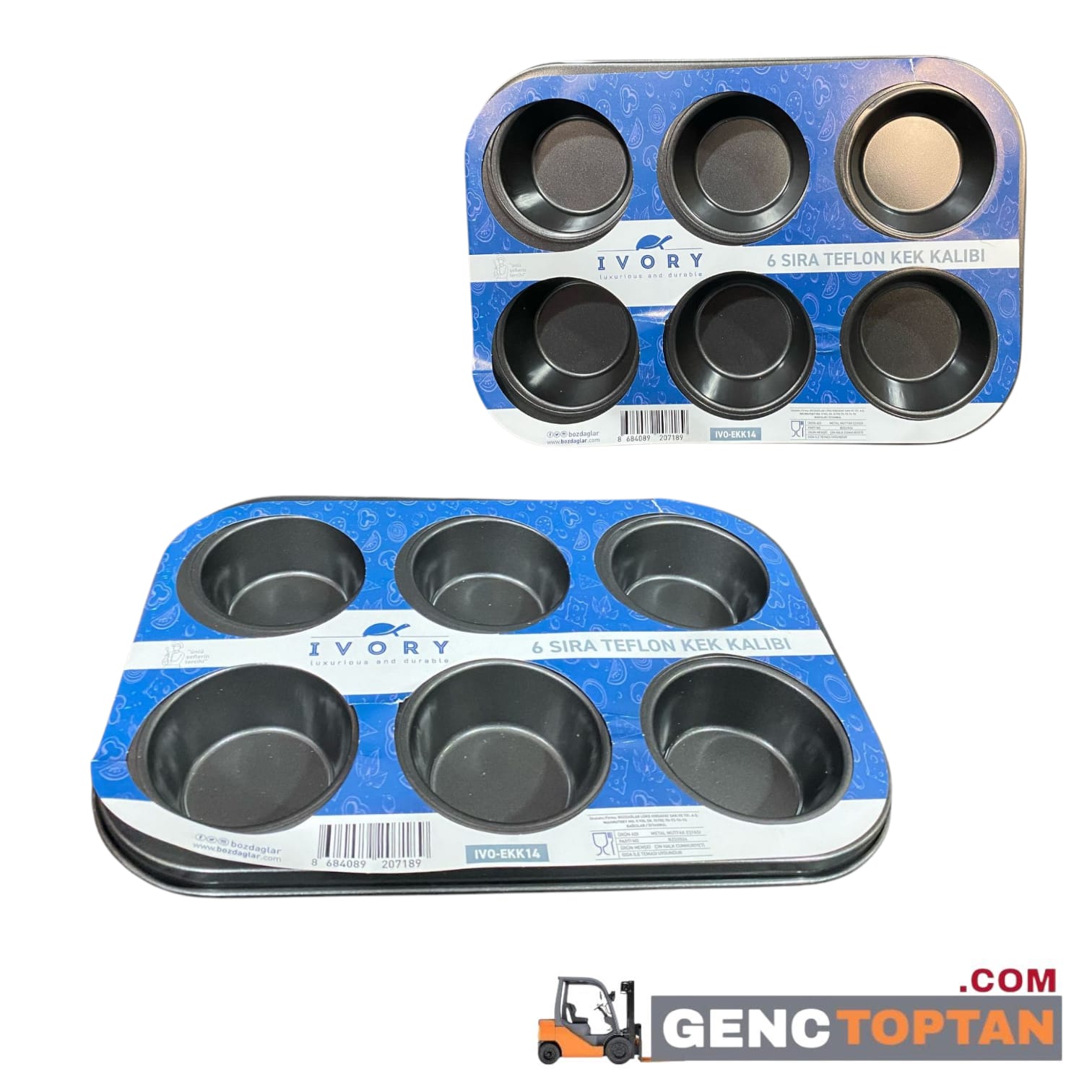 IVORY EKK14 6'LI MUFFİN KEK KALIBI