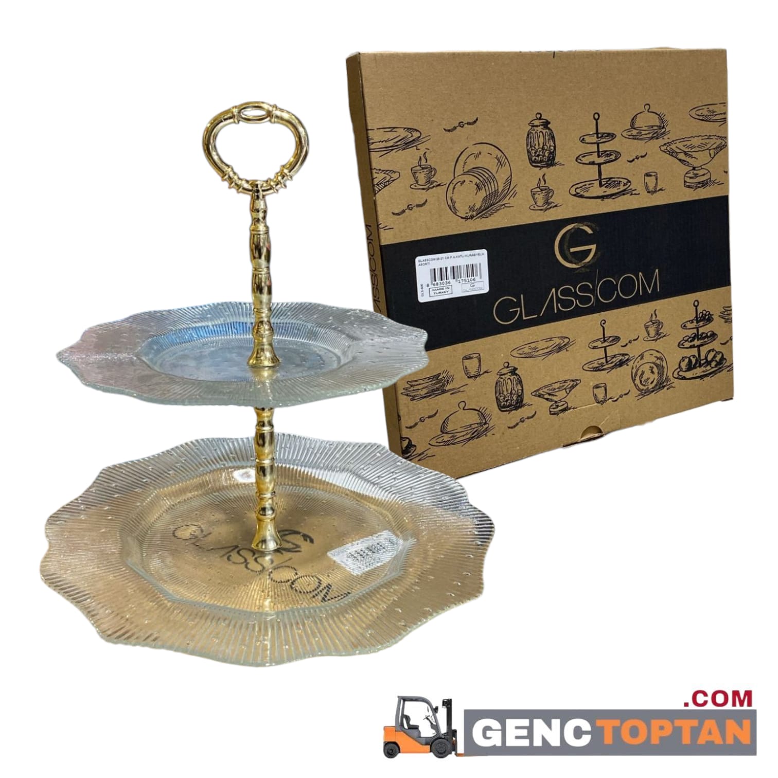 GLASSCOM 28-21 CM P.A. KATLI KURABİYELİK ASORTİ