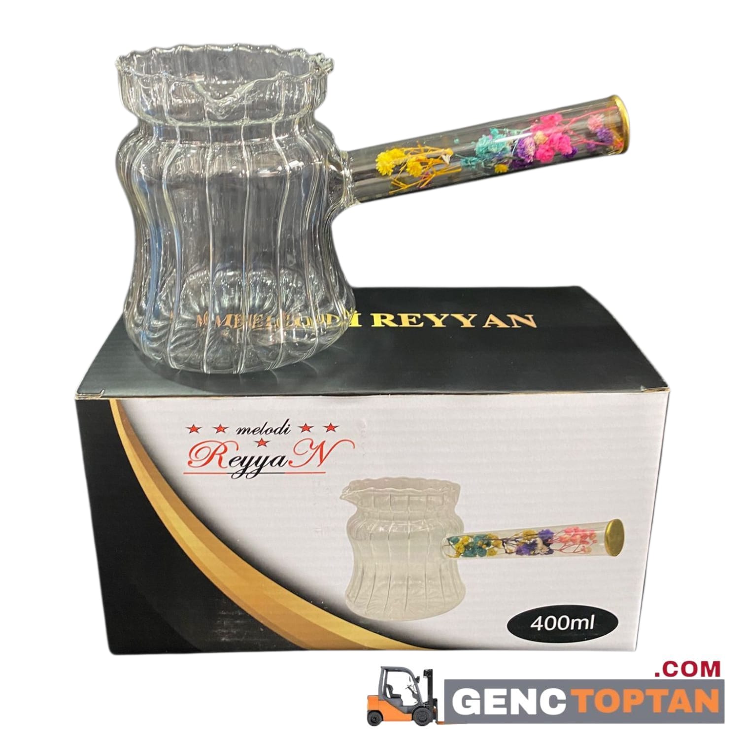 REYYAN MLD265 400 ML CAM ÇİÇEKLİ CEZVE