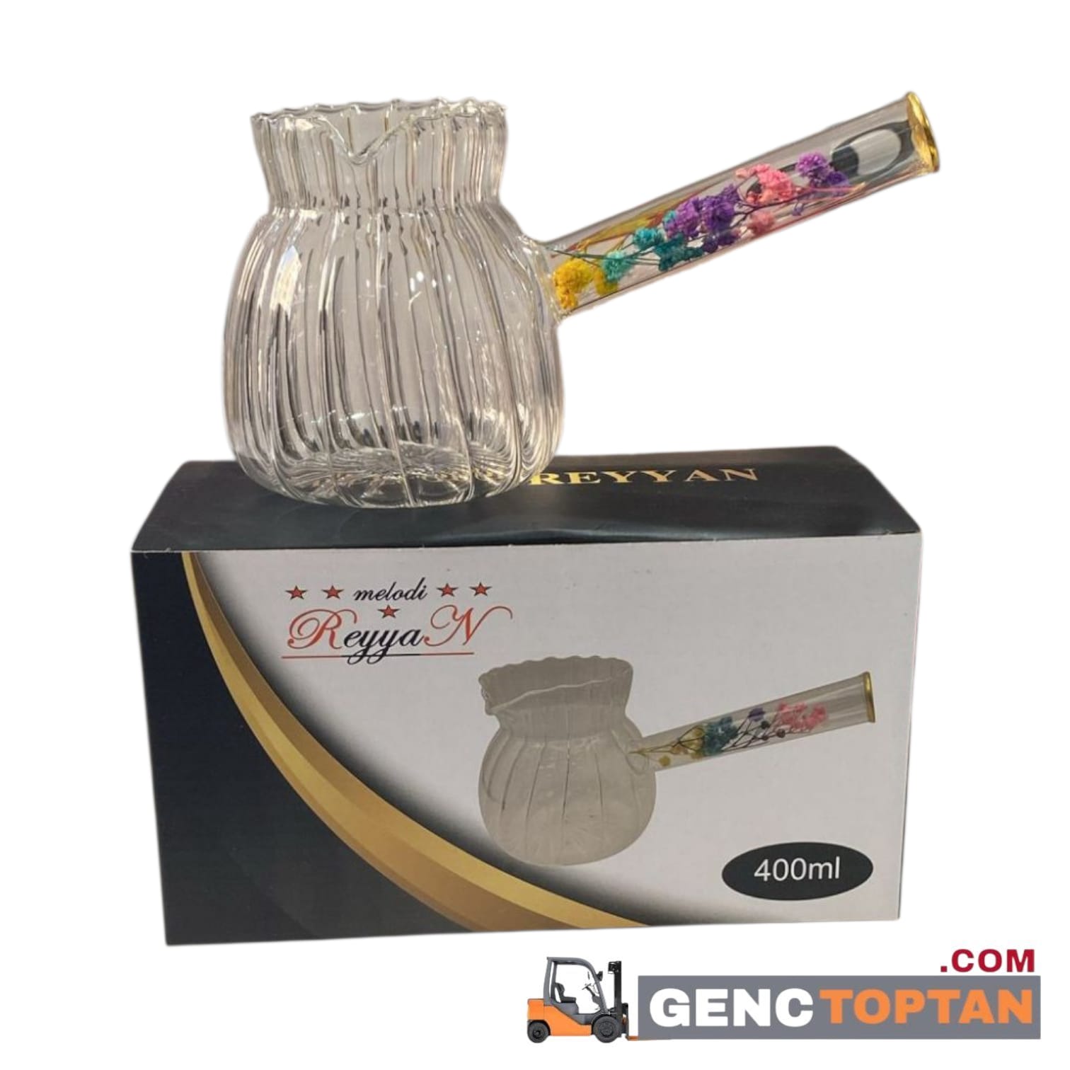 REYYAN MLD266 CAM ÇİÇEKLİ CEZVE