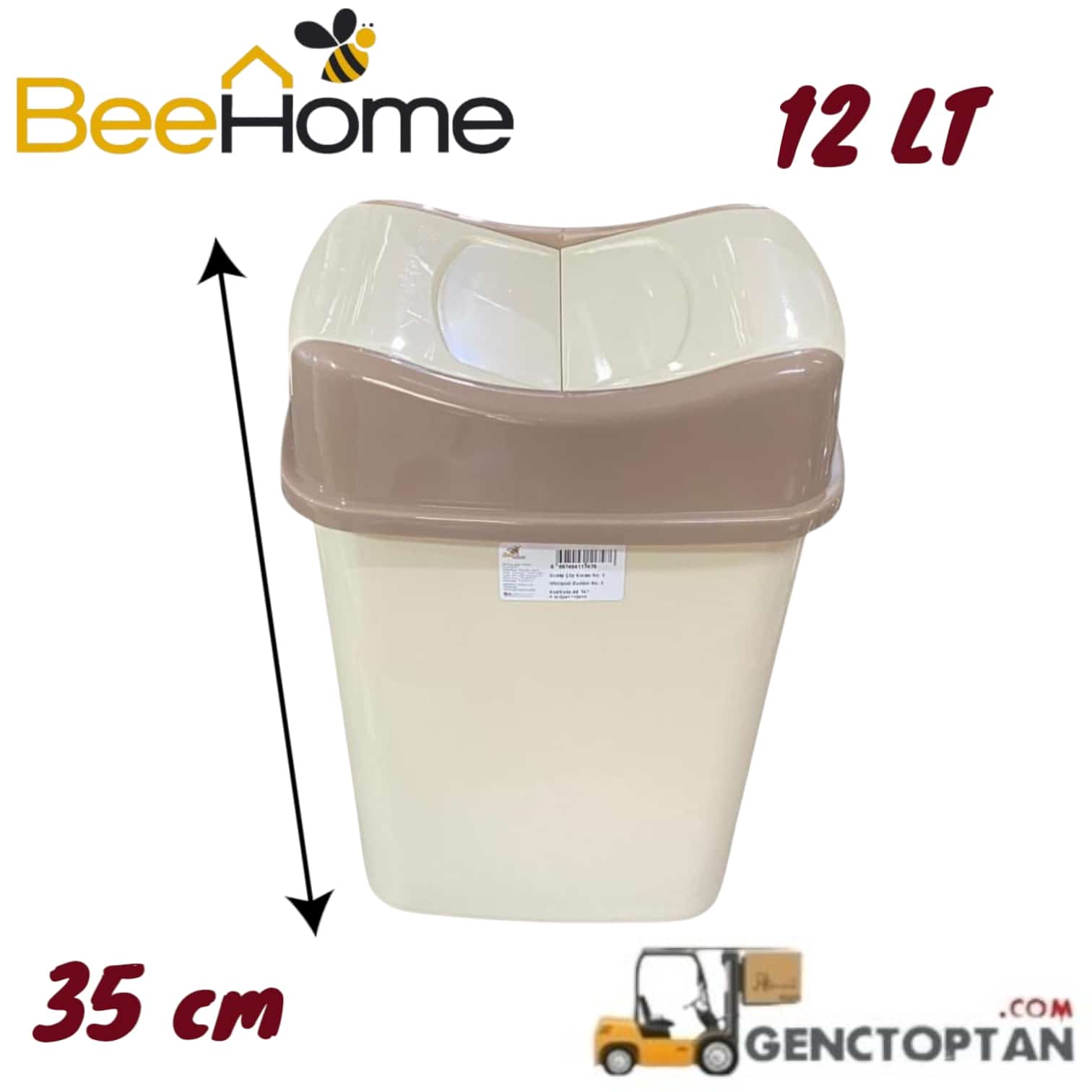 AKAY AK-747 3 NO GİRDAP ÇÖP KOVASI 8 LT