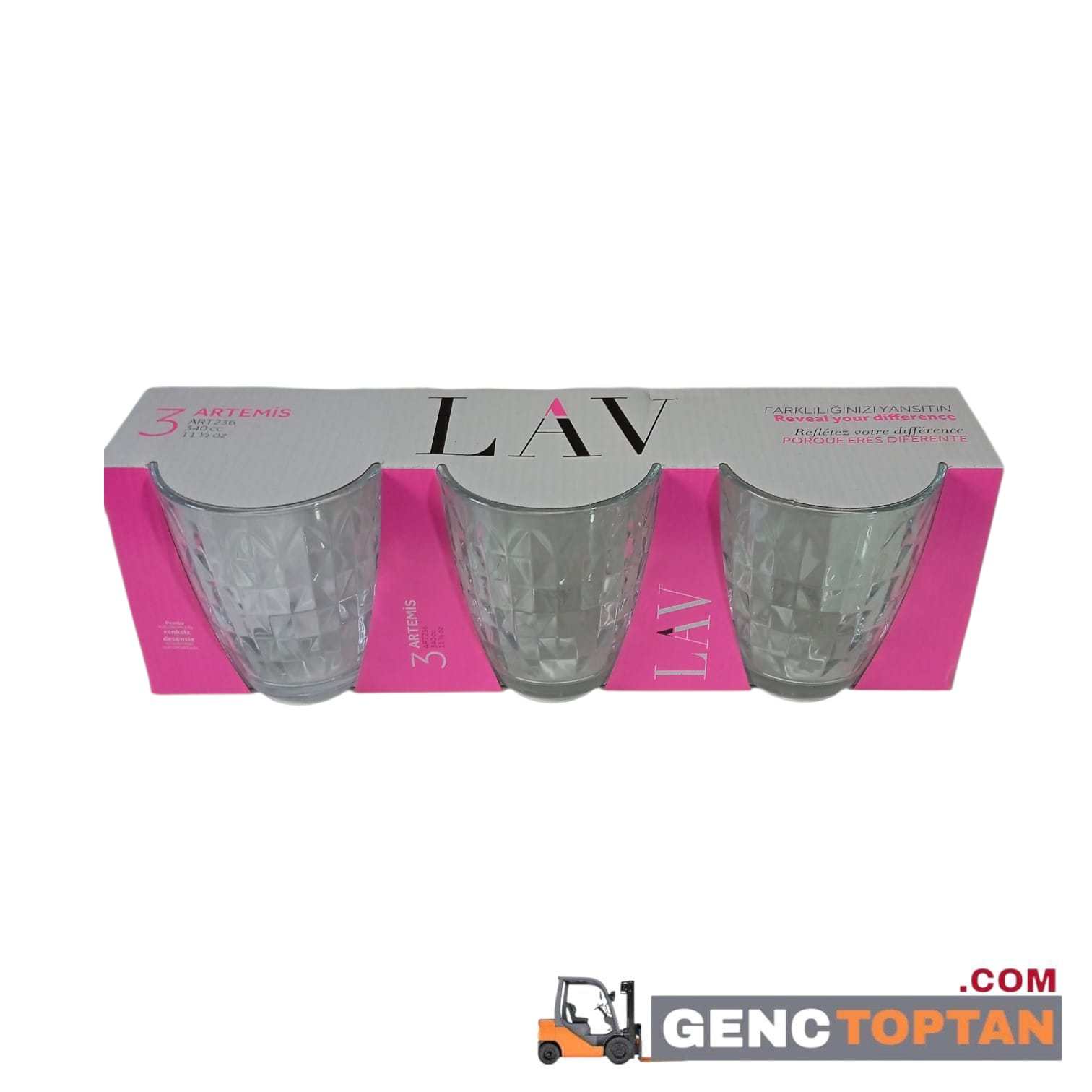 LV-ART236A ARTEMİS 3'LÜ MEŞRUBAT BARDAĞI 340cc *16