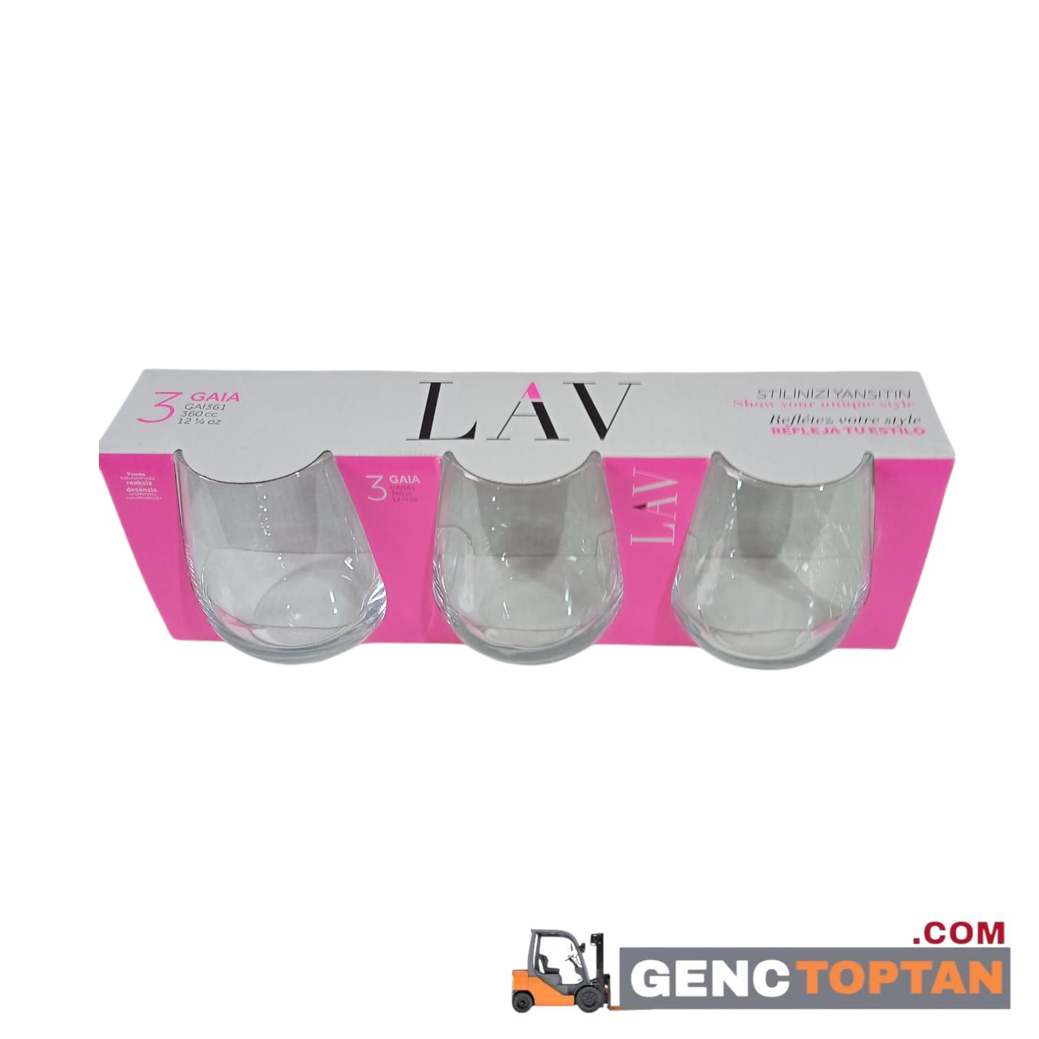 LV-GAI361A AYAKSIZ BARDAK 3'LÜ*16