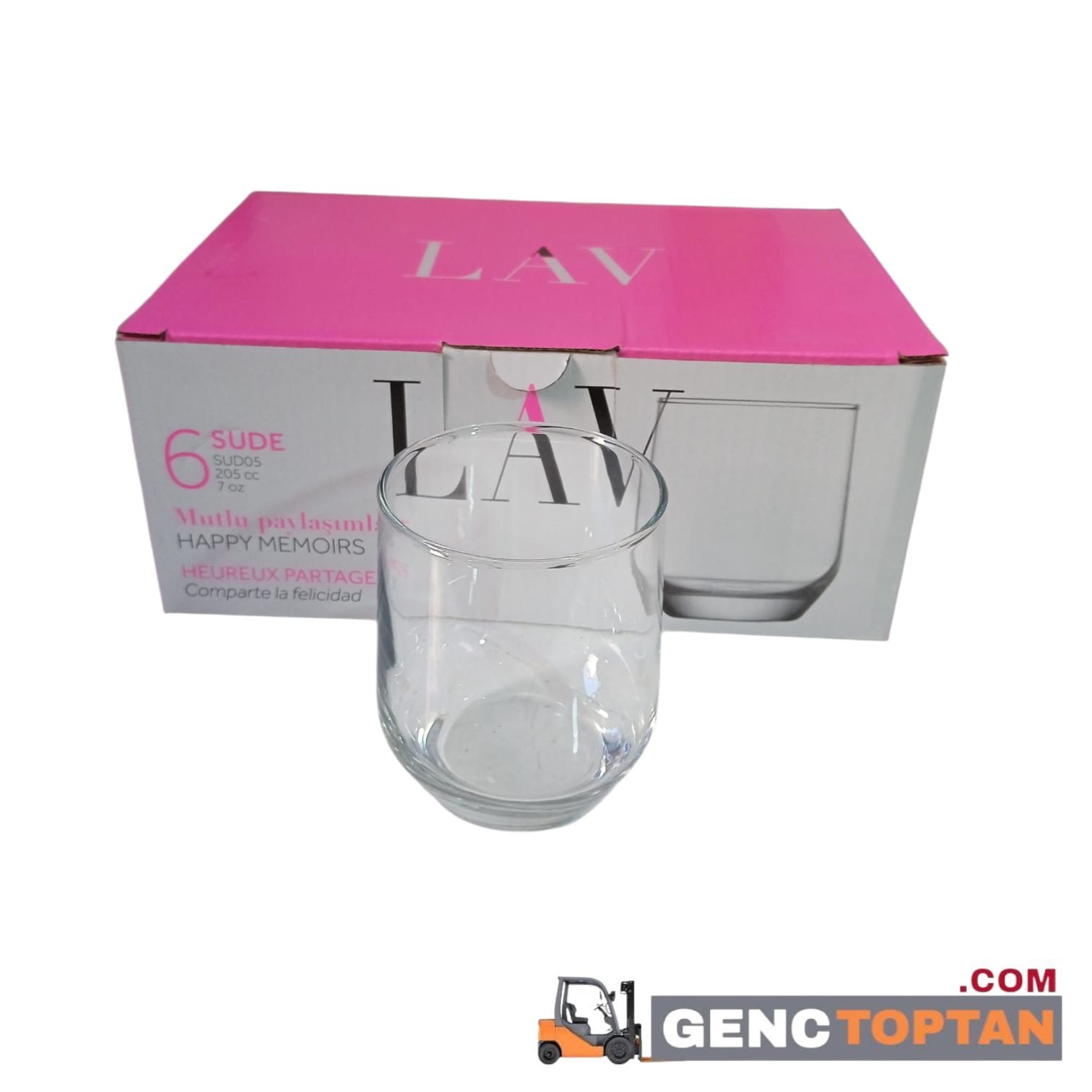 LV-SUD05F CAM MEŞRUBAT BARDAK 6 LI KAPALI KUTU*8
