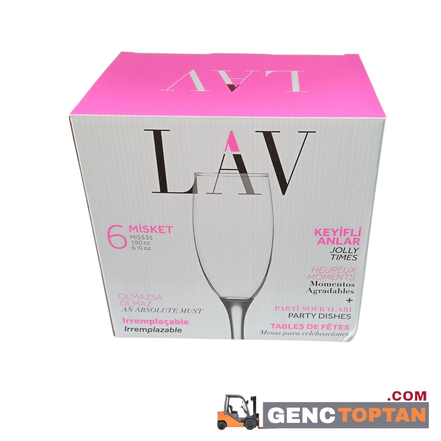 LV-MIS535F CAM BARDAK 6'LI KAPALI KUTU*4