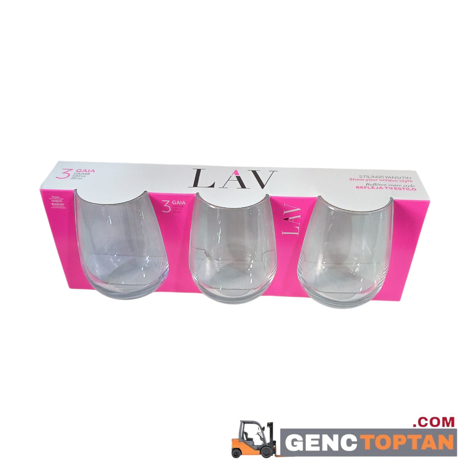 LV-GAI369A AYAKSIZ MEŞRUBAT BARDAĞI 3'LÜ*16