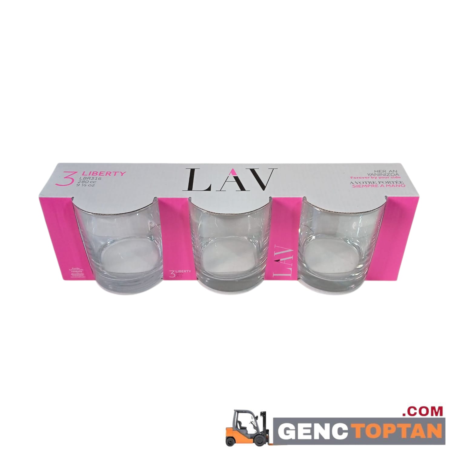 LV-LBR316A LIBERTY 3'LÜ MEŞRUBAT BARDAĞI 280cc *16